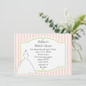 Hübsche Kleiderskizze Einladung (Stehend Vorderseite)