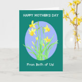 Hübsche Kleidungsstücke aus beiden Muttertagsstund Karte (Gelbe Blume)