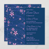 Hübsche kleine Blume Brautdusche Einladung (Vorne/Hinten)