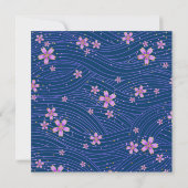 Hübsche kleine Blume Brautdusche Einladung (Rückseite)