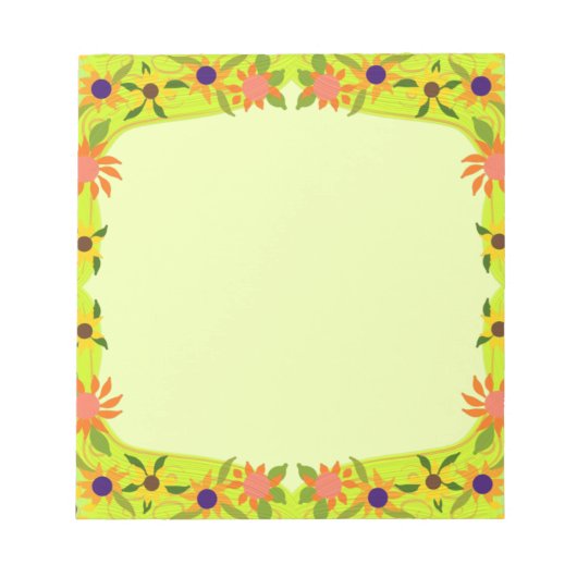 Hübsche kleine Blume, die Sie anpassen Notizblock (Vorderseite)