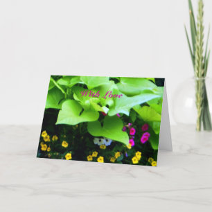 Hübsche kleine Blume mit Liebe Geburtstagskarte Karte