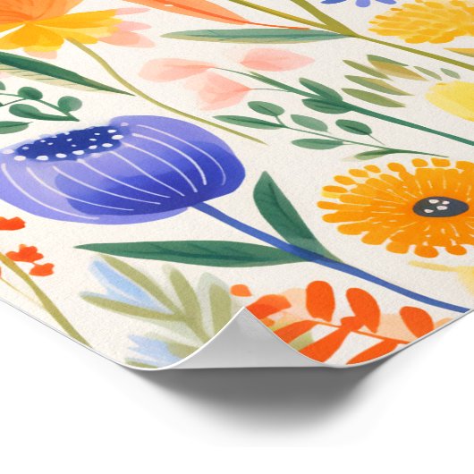 Hübsche kleine Blume Poster (Ecke)