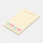 Hübsche kleine Blumen Post-it Klebezettel (angewinkelt)