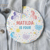 Hübsche Kleine Einhörner Runde Abzeichen Button (Beispiel)