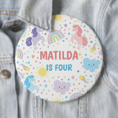 Hübsche Kleine Einhörner Runde Abzeichen Button (Beispiel)