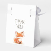 Hübsche kleine Fuchs-Babyshower-Geschenkboxen Geschenkschachtel (Rückseite)