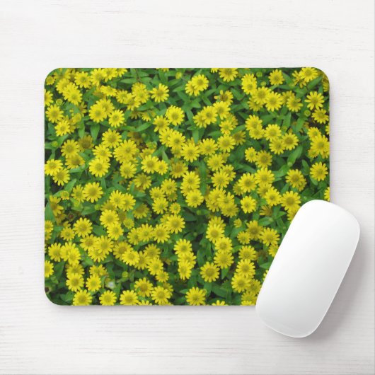 Hübsche kleine gelbe Blumen Mousepad (Mit Mouse)