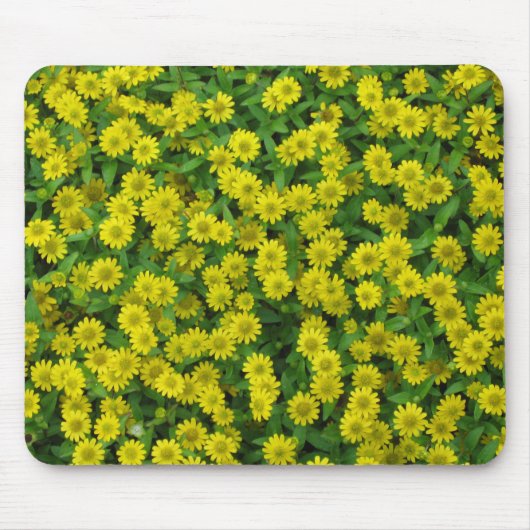 Hübsche kleine gelbe Blumen Mousepad (Vorne)
