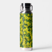 Hübsche kleine gelbe Blumen Trinkflasche (Rückseite)