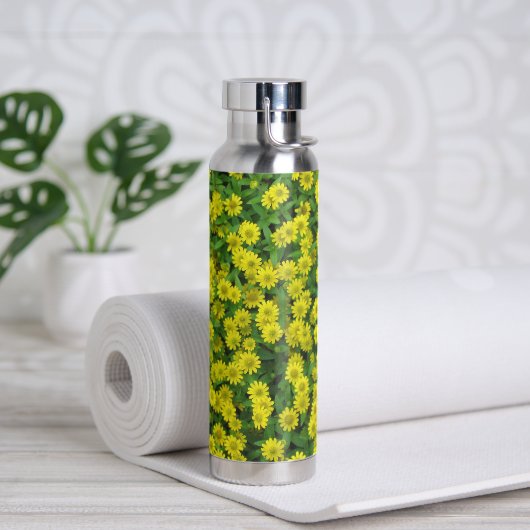 Hübsche kleine gelbe Blumen Trinkflasche (Yoga)