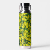 Hübsche kleine gelbe Blumen Trinkflasche (Vorne)