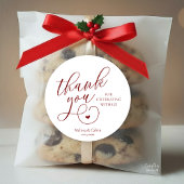 Hübsche kleine Herz Hochzeitsgeschenke Danke  Runder Aufkleber