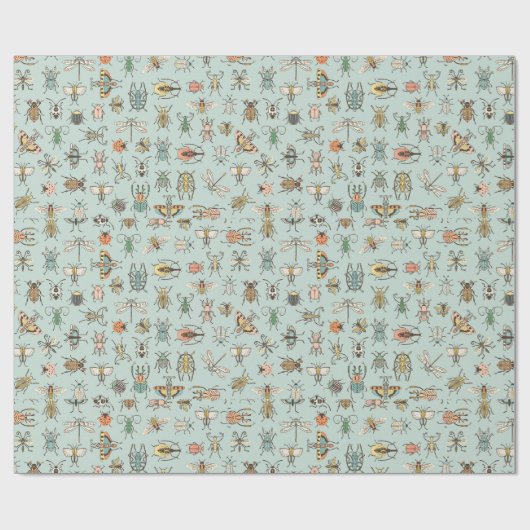 Hübsche kleine Insekten von Cooper und Handwerk Geschenkpapier (Flach)