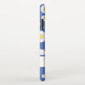 Hübsche kleine Milchsorten auf blau iPhone Hülle (Rechte Seite)