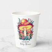 Hübsche Kleine Mushroom-Babydusche Pappbecher (Vorderseite)