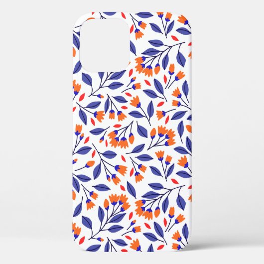 Hübsche kleine orangefarbene Blume nahtlos Case-Mate iPhone Hülle (Rückseite)