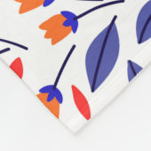 Hübsche kleine orangefarbene Blume nahtlos Fleecedecke (Ecke)
