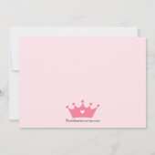 Hübsche kleine Party Einladung Prinzessin-Birthday (Rückseite)