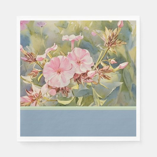 Hübsche kleine Rosas - Papiertaschentuch Serviette (Vorderseite)
