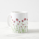 Hübsche kleine Rosen-Tasse Kaffeetasse (Vorderseite Links)