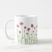 Hübsche kleine Rosen-Tasse Kaffeetasse (Links)