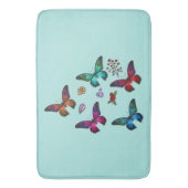 Hübsche Kleine Schmetterlinge Badematte (Vorderseite Vertikal)