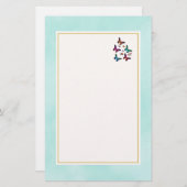 Hübsche Kleine Schmetterlinge Briefpapier (Vorne/Hinten)