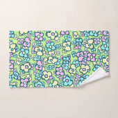 Hübsche Kleine Volkskunst Blume Charming fröhlich Badhandtuch Set (Handtuch)