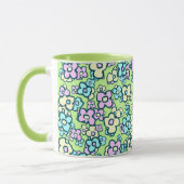 Hübsche Kleine Volkskunst Blume Charming fröhlich Tasse (Links)