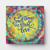 Hübsche Kleinigkeiten Große Liebe Zitat Inspirivit Fotoplatte (Vorderseite)