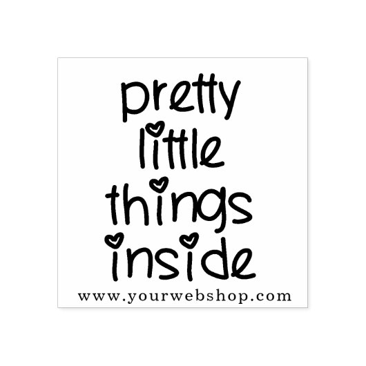 Hübsche Kleinigkeiten im Innern - Kleine Unternehm Gummistempel (Prägung)