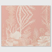 Hübsche Koralle in Elfenbeinküste Geschenkpapier (Flach)