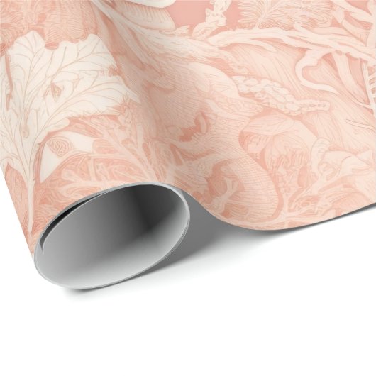 Hübsche Koralle in Elfenbeinküste Geschenkpapier (Rolleneckpunkt)