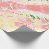 Hübsche Korallenblume Geschenkpapier (Ecke)