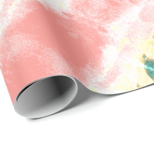 Hübsche Korallenblume Geschenkpapier (Rolleneckpunkt)