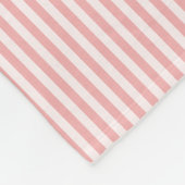 Hübsche korallenrote personalisierte fleecedecke (Ecke)