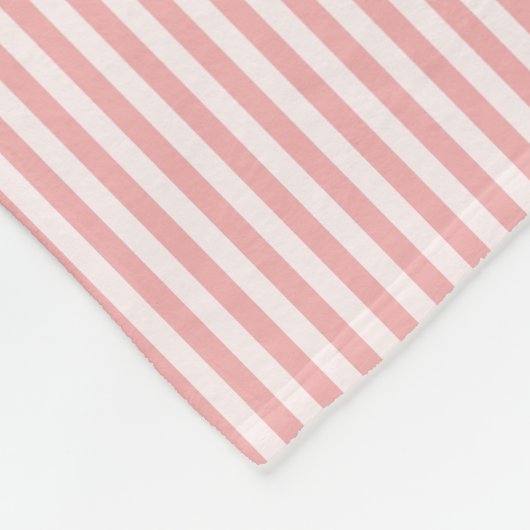 Hübsche korallenrote personalisierte fleecedecke (Ecke)