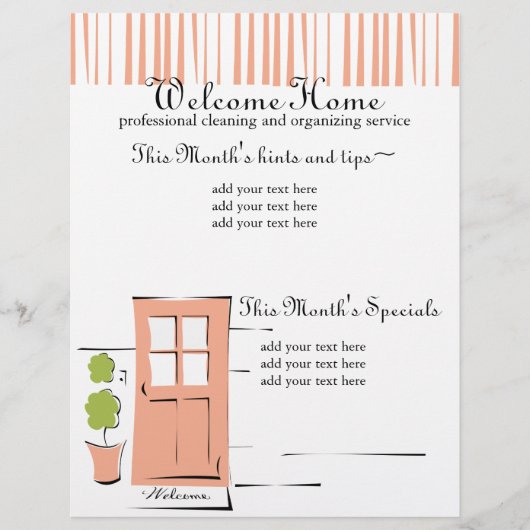 Hübsche Korallentür Flyer (Vorne)