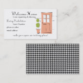 Hübsche Korallentür Visitenkarte (Vorne/Hinten)