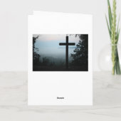 Hübsche Kreuzreligiöse Weihnachtskarte Feiertagskarte (Rückseite)