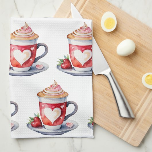 Hübsche Küchenhandtücher Geschirrtuch (Viertel Falte)