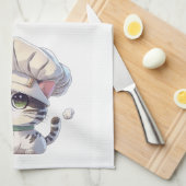 Hübsche Küchenhandtücher Geschirrtuch (Viertel Falte)