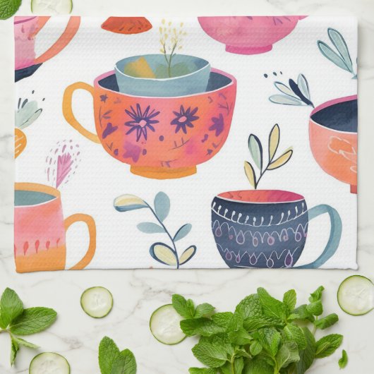 Hübsche Küchenhandtücher Geschirrtuch (Gefaltet)