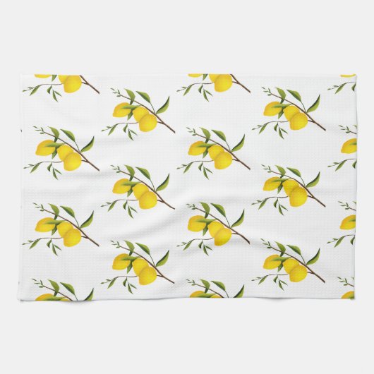 Hübsche Küchenhandtücher Zitronen Geschirrtuch (Horizontal)