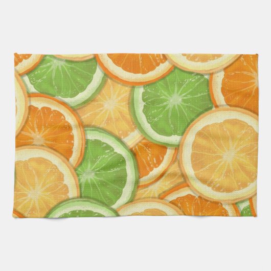 Hübsche Küchentücher Zitrusfrüchte (Horizontal)
