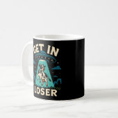 Hübsche Kuhentführung durch UFO Kaffeetasse (Vorderseite Links)