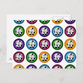 Hübsche Kuhzirkel Postkarte (Vorne/Hinten)