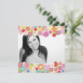 Hübsche kundenspezifische Brautparty-mit Einladung (Stehend Vorderseite)