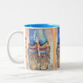 Hübsche kundenspezifische Southwest Style Boots Ka Zweifarbige Tasse (Links)